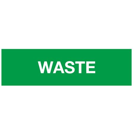 ANSI Pipe Marker - Waste (Green) - PK/10
